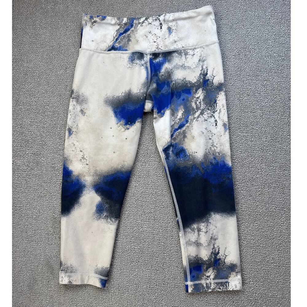 Lululemon Wunder Under Cropped Leggings Size 6 Milky Way Multi Marbled‎ Athletic